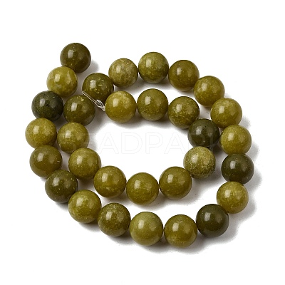 Natural Chinese Jade/Southern Jade Beads Strands X-G-F363-12mm-1