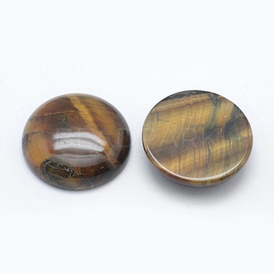 Natural Tiger Eye Cabochons G-E492-A-06-1