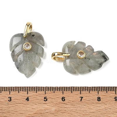 Natural Labradorite Pendants GG-CBA105B-01K-G-1