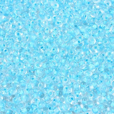 6/0 Inside Colours Transparent Glass Seed Beads X1-SEED-T007-07E-1