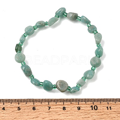 Natural Amazonite Beads Bracelets GG-CBA05D5-02A-07-1