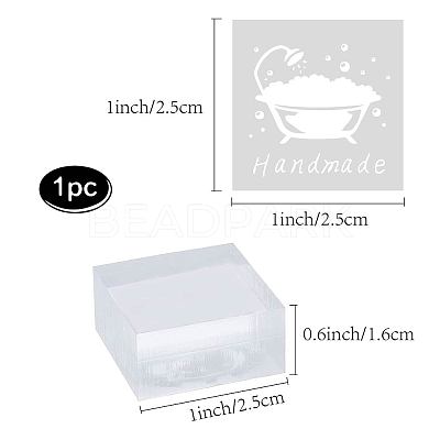  CRASPIRE Acrylic Soap Stamp B Handmade Soap Stamp with