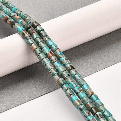 Synthetic Regalite/Imperial Jasper/Sea Sediment Jasper Beads Strands G-F765-E06-01-1