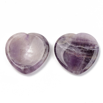 Natural Amethyst Thumb Worry Stone G-N0325-01P-1