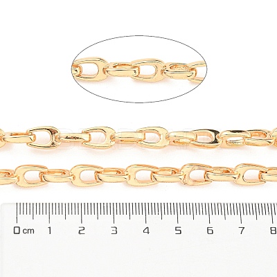 Alloy Teardrop Link Chains LCHA-K001-02G-1