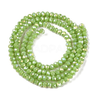 Electroplate Glass Beads Strands EGLA-A044-P1mm-B30-1