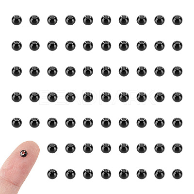 100Pcs 304 Stainless Steel Beads FIND-UN0016-07A-1