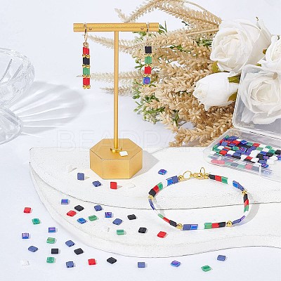 180Pcs 6 Style MIYUKI TILA Beads SEED-SC0001-05-1