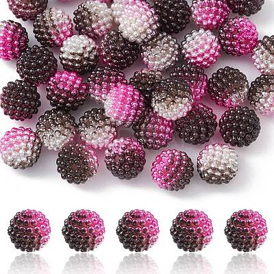 Imitation Pearl Acrylic Beads OACR-FS0001-42H-1