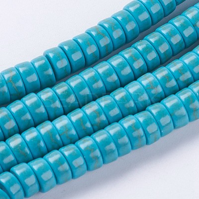 Synthetic Turquoise Beads Strands G-E456-05A-3x6mm-1