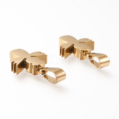 Ion Plating(IP) 304 Stainless Steel Pendants STAS-F253-13G-1