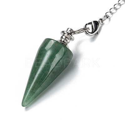 Natural & Synthetic Gemstone Cone Dowsing Pendulums G-Z023-01-1