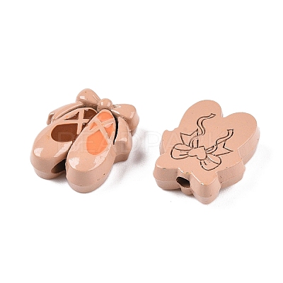 Spray Painted Alloy Beads FIND-CJC0026-01A-1