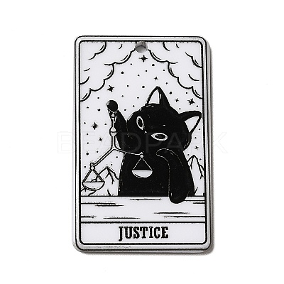 Tarot Theme Printed Acrylic Pendants MACR-G061-04M-1