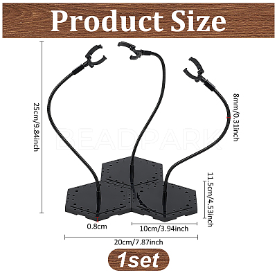 Plastic Model Assembled Action Figure Display Holders ODIS-WH0030-133A-1