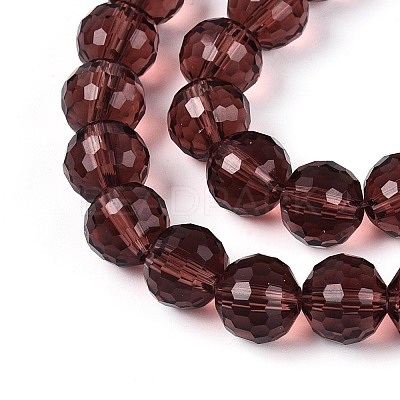 Transparent Glass Bead Strands GLAA-R095-10mm-35-1