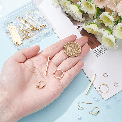 DIY Vertical Bar Pendant Earrings Making Kit DIY-BC0004-49-1