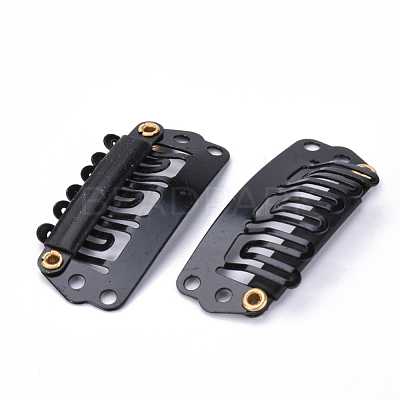 Spray Painted Iron Snap Hair Clips OHAR-S195-17-1