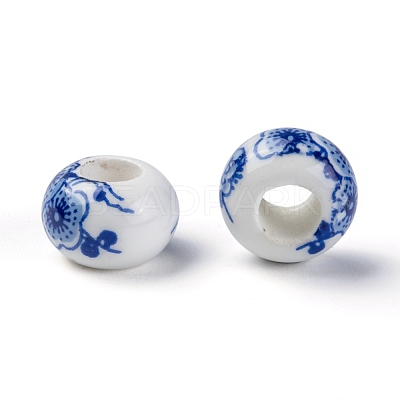 Handmade Porcelain European Beads CF257Y-1
