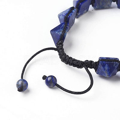 Natural Lapis Lazuli Braided Bead Bracelets BJEW-I273-J08-1