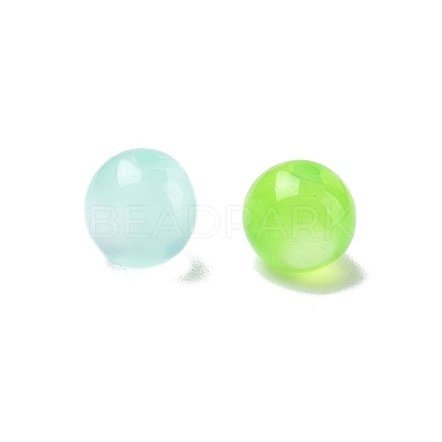Round Imitation Cat Eye Resin Beads RESI-R157-8mm-M-1