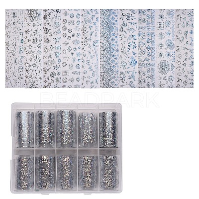 Shiny Laser Nail Art Transfer Stickers MRMJ-T063-443-1