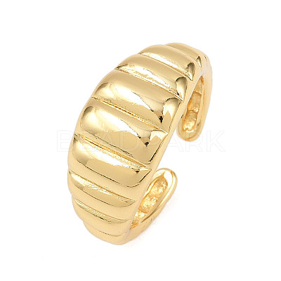 Brass Cuff Ring for Women RJEW-Z113-14G-1