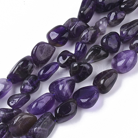 Natural Amethyst Beads Strands X-G-S363-006A-1