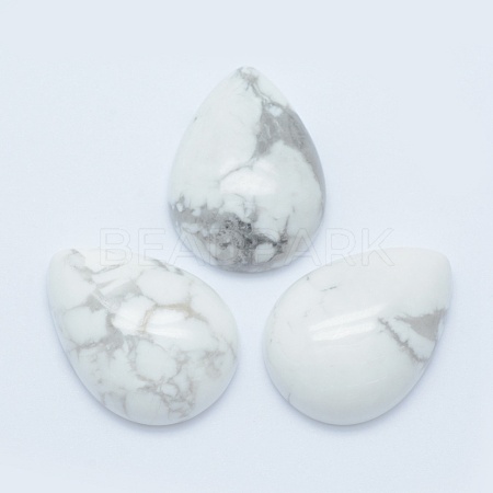 Natural Howlite Cabochons G-E491-B-04-1