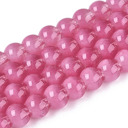 Acrylic Imitation Cat Eye Beads Strands OACR-Q197-01A-13-1