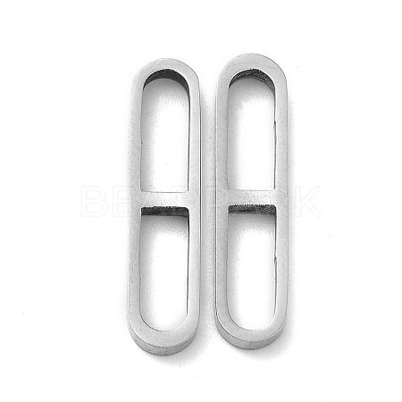 Non-Tarnish 201 Stainless Steel Linking Rings STAS-Q216-20P-1