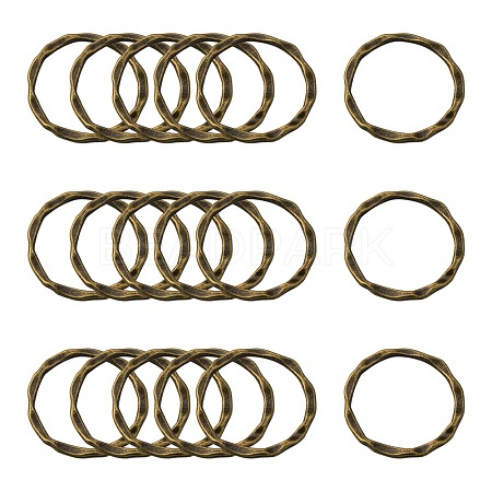 Tibetan Style Linking Rings PALLOY-A017-AB-FF-1