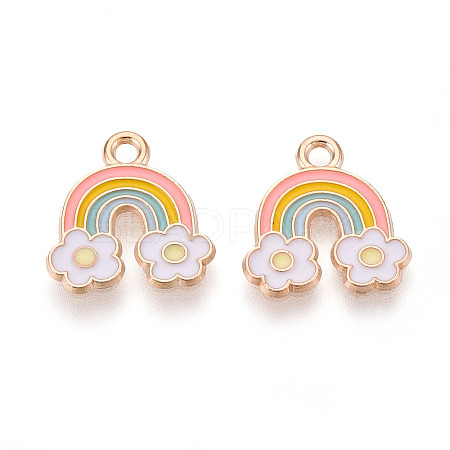 Alloy Enamel Charms ENAM-T022-26-1