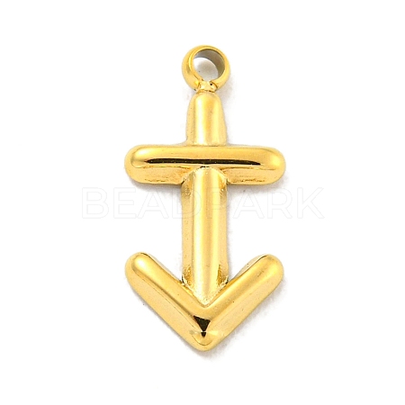 Real 18K Gold Plated PVD Vacuum Plating 304 Stainless Steel Pendants STAS-L278-002G-09-1