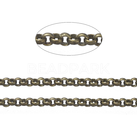 Brass Rolo Chains X-CHC-S008-002H-AB-1