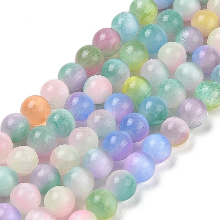 Natural Selenite Beads Strands G-Q162-A01-01C-01-1