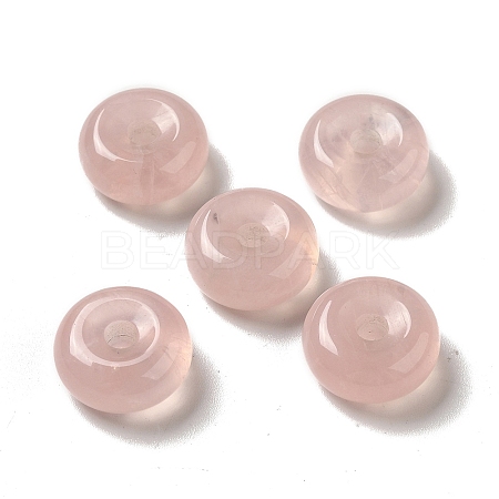 Natural Rose Quartz European Pendants G-M397-01B-1