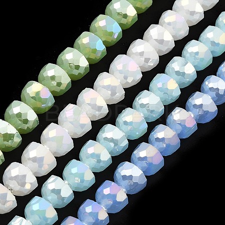 AB Color Plate Glass Beads Strands EGLA-P051-02A-A-1