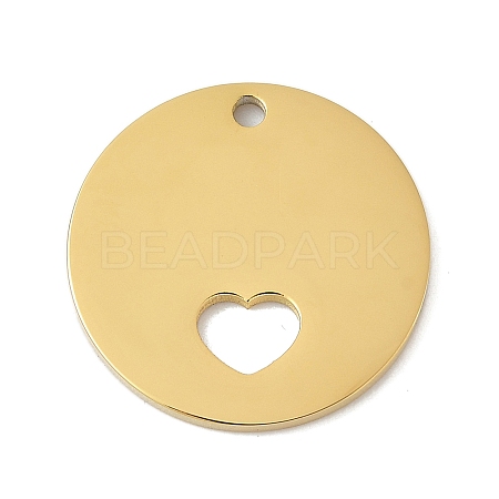 304 Stainless Steel Pendants STAS-D365-06G-1