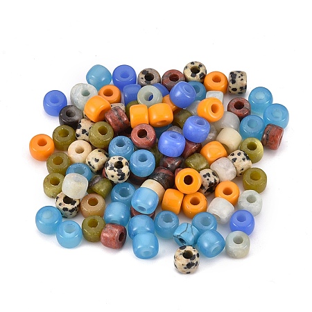 Natural & Synthetic Mixed Gemstone Beads X-G-P257-08-1