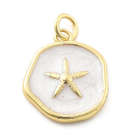 Ocean Theme Brass Enamel Pendants LS-KK-Q029-01B-G-1