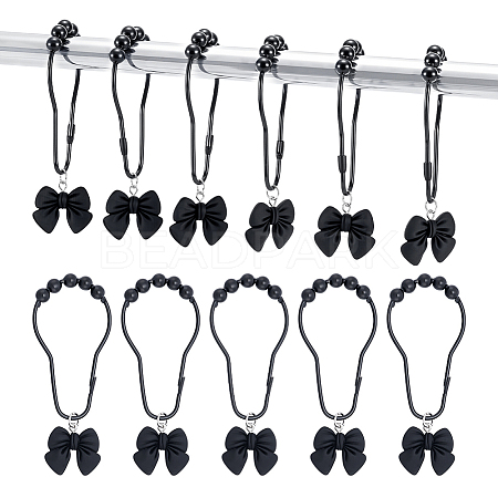 12Pcs Iron Shower Curtain Rings for Bathroom HJEW-NB00295-1