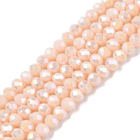 Electroplate Glass Beads Strands LS-EGLA-A044-P4mm-B05-1