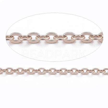 3.28 Feet Ion Plating(IP) 304 Stainless Steel Cable Chains X-CHS-H007-01RG-1