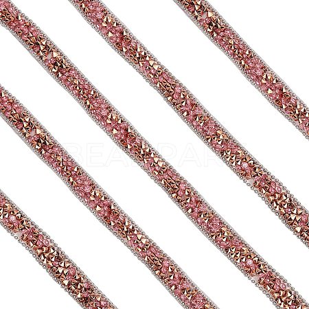 5 Yards Self Adhesive Resin Rhinestone Tape DIY-SP0002-49F-1