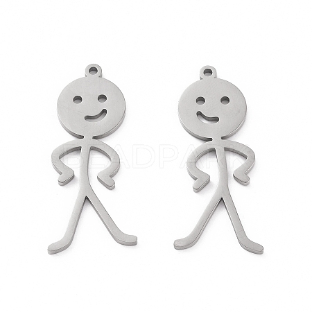 Non-Tarnish 304 Stainless Steel Pendants STAS-C003-06P-1