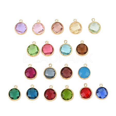 Glass Charms KK-C228-02G-1