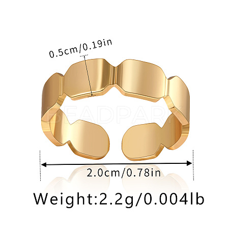 Brass Cuff Rings FS-WG16E06-05-1