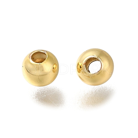 Rack Plating Brass Beads KK-K373-08A-G-1