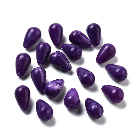 Opaque Acrylic Beads OACR-Q196-04B-1